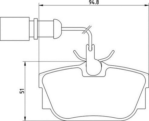 Magneti Marelli 363700205135 - Комплект спирачно феродо, дискови спирачки vvparts.bg