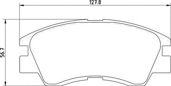 Magneti Marelli 363700200044 - Комплект спирачно феродо, дискови спирачки vvparts.bg