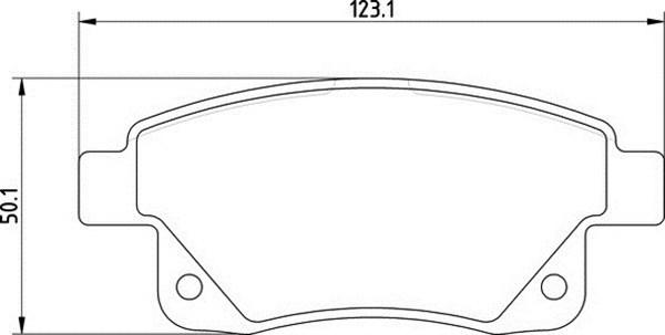 Magneti Marelli 363700201642 - Комплект спирачно феродо, дискови спирачки vvparts.bg