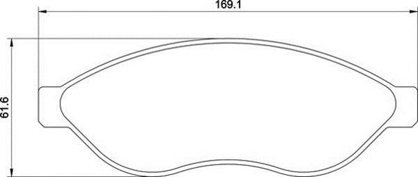 Magneti Marelli 363700201657 - Комплект спирачно феродо, дискови спирачки vvparts.bg