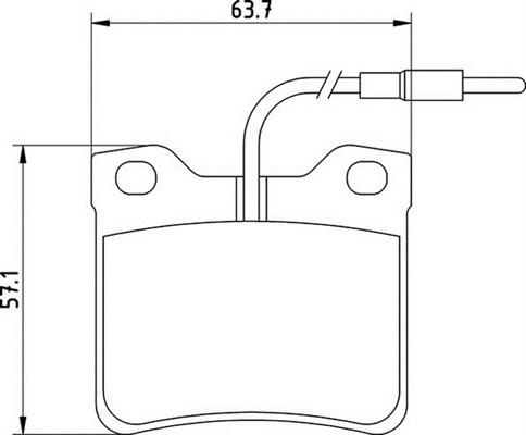 Magneti Marelli 363700201125 - Комплект спирачно феродо, дискови спирачки vvparts.bg