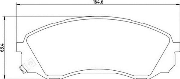 Magneti Marelli 363700201724 - Комплект спирачно феродо, дискови спирачки vvparts.bg