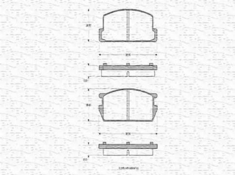 Magneti Marelli 363702160697 - Комплект спирачно феродо, дискови спирачки vvparts.bg