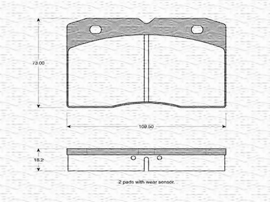 Magneti Marelli 363702160169 - Комплект спирачно феродо, дискови спирачки vvparts.bg