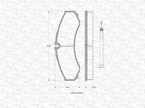 Magneti Marelli 430216170357 - Комплект спирачно феродо, дискови спирачки vvparts.bg