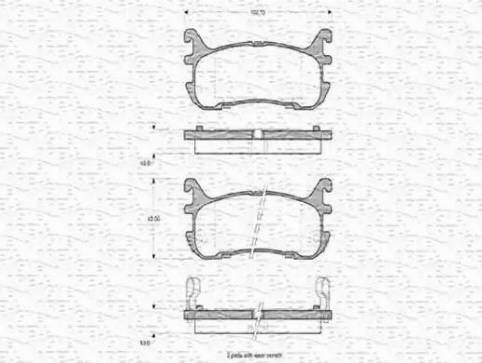 Magneti Marelli 363702160773 - Комплект спирачно феродо, дискови спирачки vvparts.bg