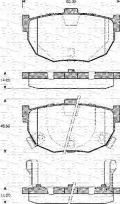 Remsa 29422 - Комплект спирачно феродо, дискови спирачки vvparts.bg