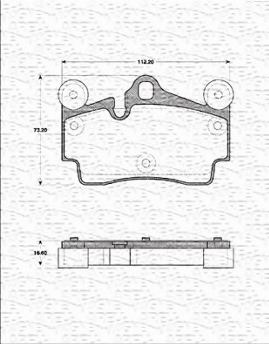 Magneti Marelli 363702161393 - Комплект спирачно феродо, дискови спирачки vvparts.bg