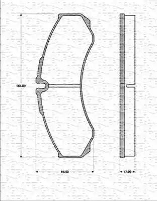 Magneti Marelli 363702161206 - Комплект спирачно феродо, дискови спирачки vvparts.bg