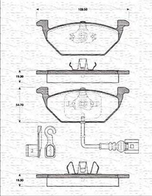 Magneti Marelli 363702161202 - Комплект спирачно феродо, дискови спирачки vvparts.bg