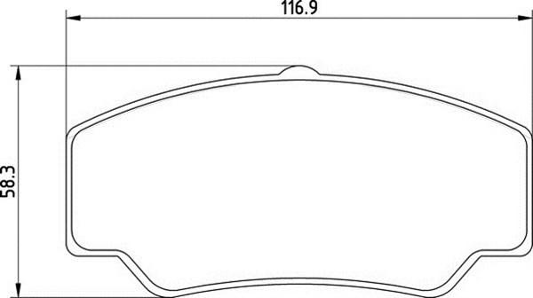 Magneti Marelli 363710200348 - Комплект спирачно феродо, дискови спирачки vvparts.bg