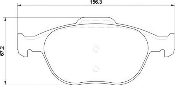 Magneti Marelli 363710201261 - Комплект спирачно феродо, дискови спирачки vvparts.bg