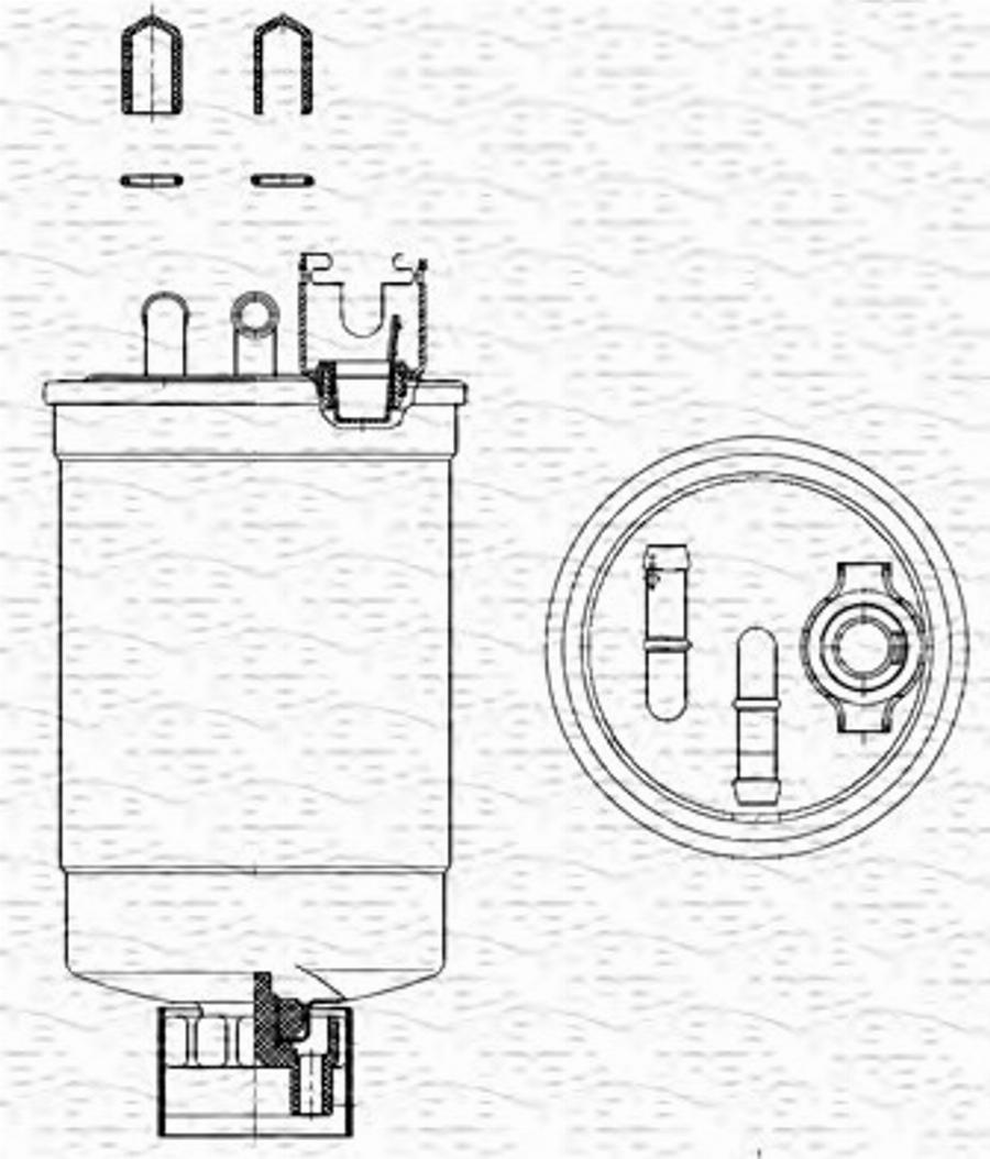 Magneti Marelli 213908565000 - Горивен филтър vvparts.bg