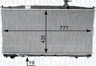 Magneti Marelli - BR 8MK376763431 - Радиатор, охлаждане на двигателя vvparts.bg