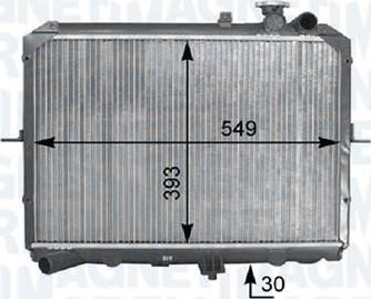 Magneti Marelli - BR 8MK376763641 - Радиатор, охлаждане на двигателя vvparts.bg