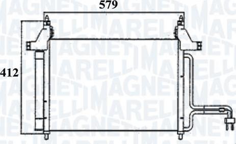 Magneti Marelli - BR 351300401MM - Кондензатор, климатизация vvparts.bg