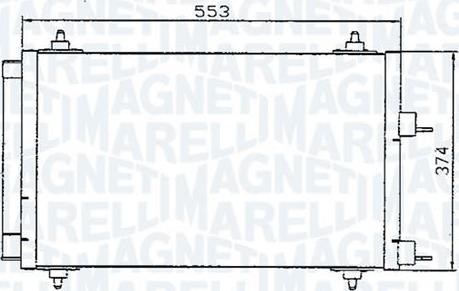 Magneti Marelli - BR 351300671MM - Кондензатор, климатизация vvparts.bg