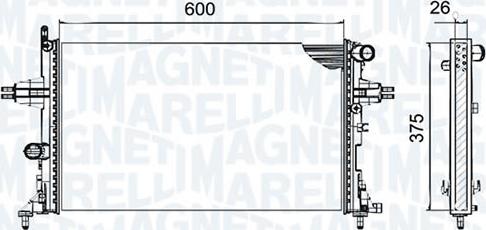 Magneti Marelli - BR RMM54292 - Радиатор, охлаждане на двигателя vvparts.bg