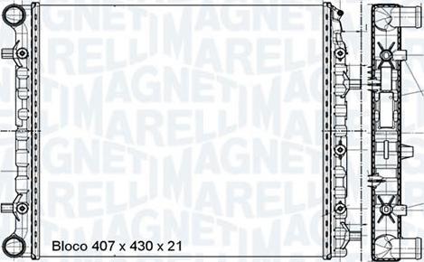 Magneti Marelli - BR RMM695001M - Радиатор, охлаждане на двигателя vvparts.bg