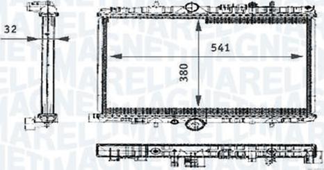 Magneti Marelli - BR RMM376714401 - Радиатор, охлаждане на двигателя vvparts.bg