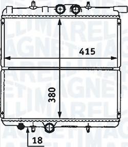 Magneti Marelli - BR RMM376718251 - Радиатор, охлаждане на двигателя vvparts.bg