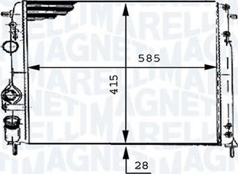 Magneti Marelli - BR RMM376717441 - Радиатор, охлаждане на двигателя vvparts.bg