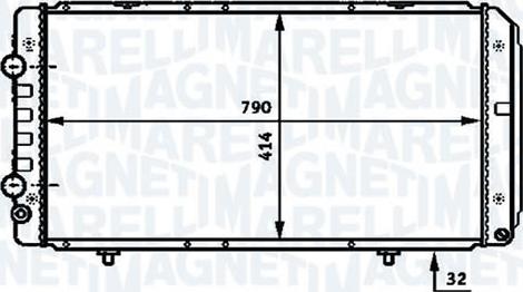 Magneti Marelli - BR RMM376717281 - Радиатор, охлаждане на двигателя vvparts.bg