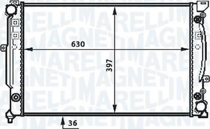 Magneti Marelli - BR RMM376720601 - Радиатор, охлаждане на двигателя vvparts.bg