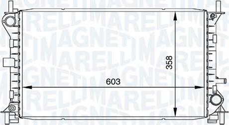 Magneti Marelli - BR RMM376720291 - Радиатор, охлаждане на двигателя vvparts.bg