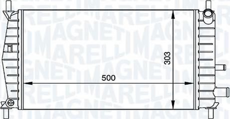 Magneti Marelli - BR RMM376720261 - Радиатор, охлаждане на двигателя vvparts.bg