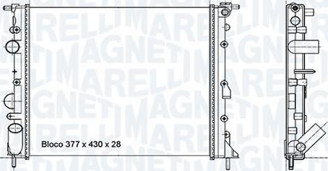 Magneti Marelli - BR RMM773001M - Радиатор, охлаждане на двигателя vvparts.bg