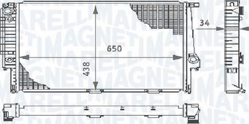 Magneti Marelli - BR RMMD9983 - Радиатор, охлаждане на двигателя vvparts.bg