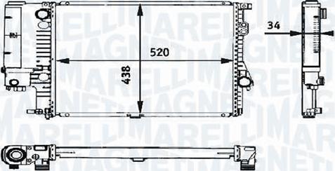 Magneti Marelli - BR RMMD9973 - Радиатор, охлаждане на двигателя vvparts.bg