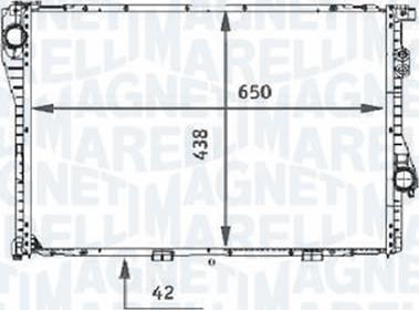 Magneti Marelli - BR RMMN9001001 - Радиатор, охлаждане на двигателя vvparts.bg