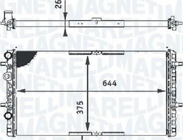 Magneti Marelli - BR RMMR8394001 - Радиатор, охлаждане на двигателя vvparts.bg