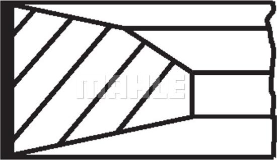 MAHLE 038 03 N0 - Комплект сегменти vvparts.bg