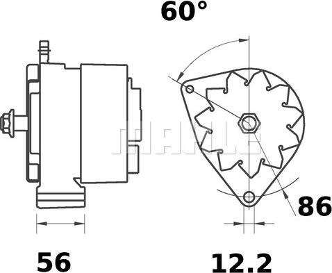 MAHLE 11201501 - Генератор vvparts.bg