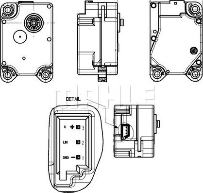 MAHLE AA 15 000P - Регулиращ елемент, смесваща клапа vvparts.bg