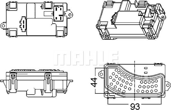 MAHLE ABR 5 000S - Регулатор, обдухване интериор vvparts.bg