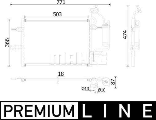 MAHLE AC 409 000P - Кондензатор, климатизация vvparts.bg