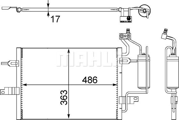 MAHLE AC 404 000S - Кондензатор, климатизация vvparts.bg