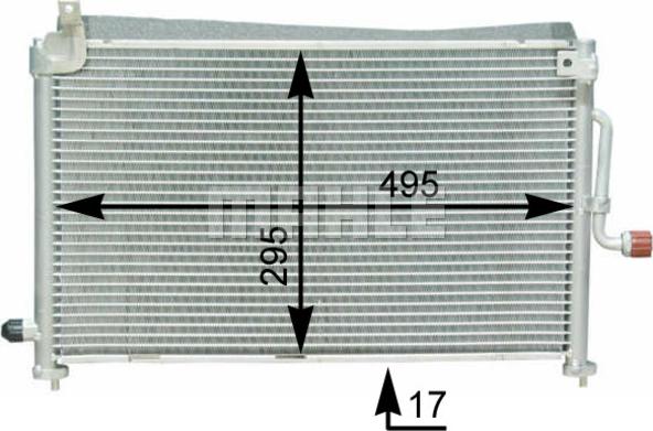 MAHLE AC 416 000S - Кондензатор, климатизация vvparts.bg