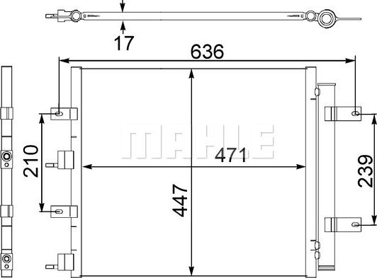 MAHLE AC 481 000S - Кондензатор, климатизация vvparts.bg