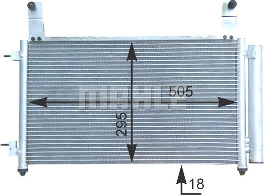 MAHLE AC 435 000S - Кондензатор, климатизация vvparts.bg