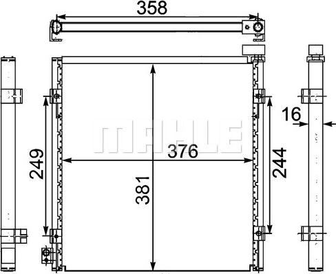 MAHLE AC 470 000S - Кондензатор, климатизация vvparts.bg