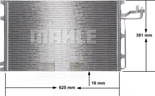 MAHLE AC 551 001S - Кондензатор, климатизация vvparts.bg