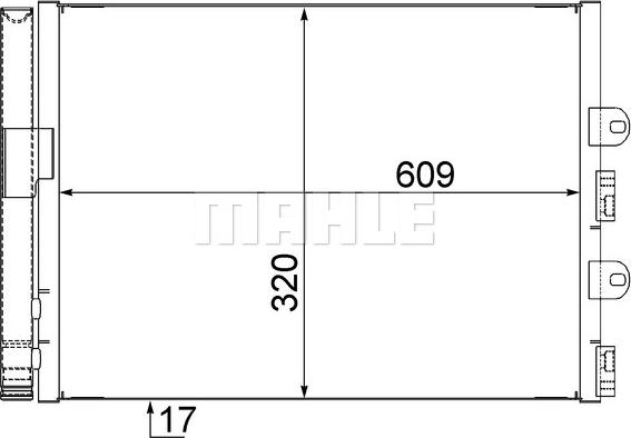 MAHLE AC 561 000S - Кондензатор, климатизация vvparts.bg