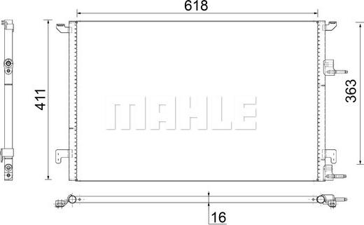 MAHLE AC 589 000S - Кондензатор, климатизация vvparts.bg