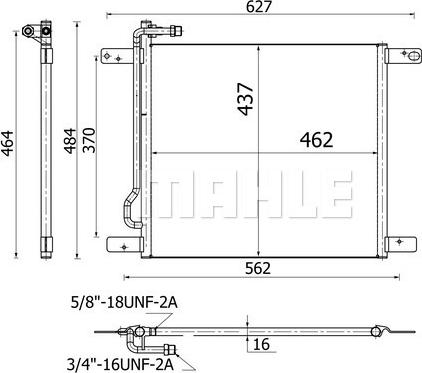 MAHLE AC 521 000S - Кондензатор, климатизация vvparts.bg