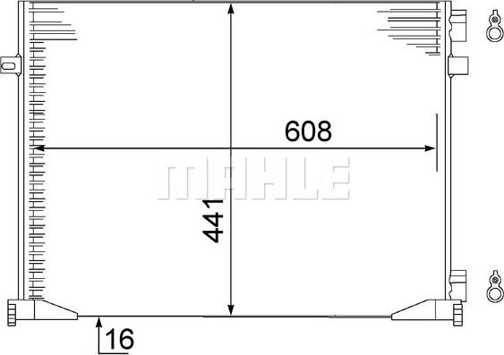 MAHLE AC 528 000S - Кондензатор, климатизация vvparts.bg